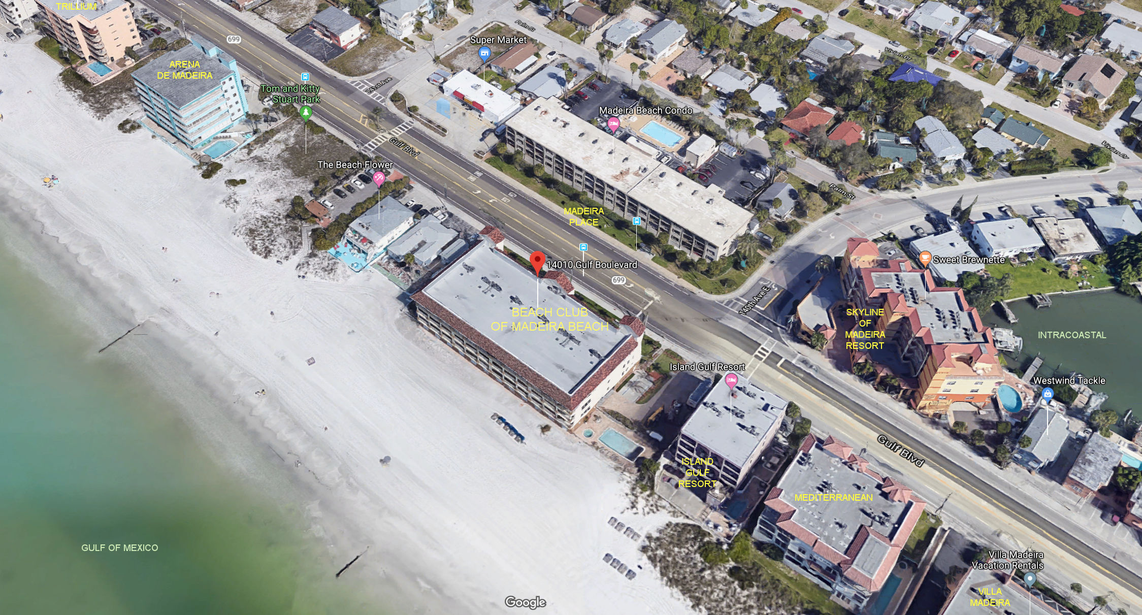 Aerial photo of Beach Club of Madeira