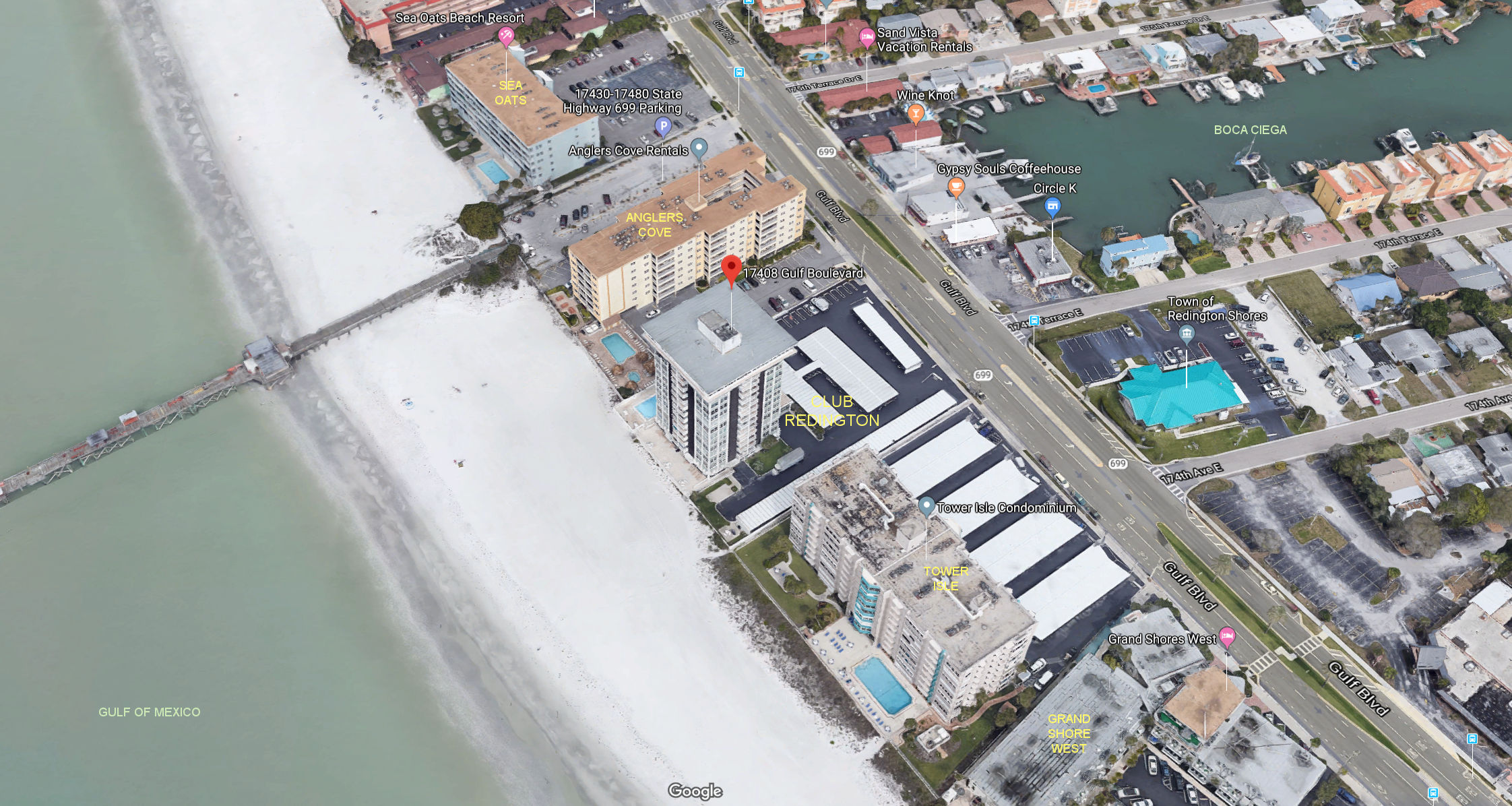 Aerial photo of Club Redington