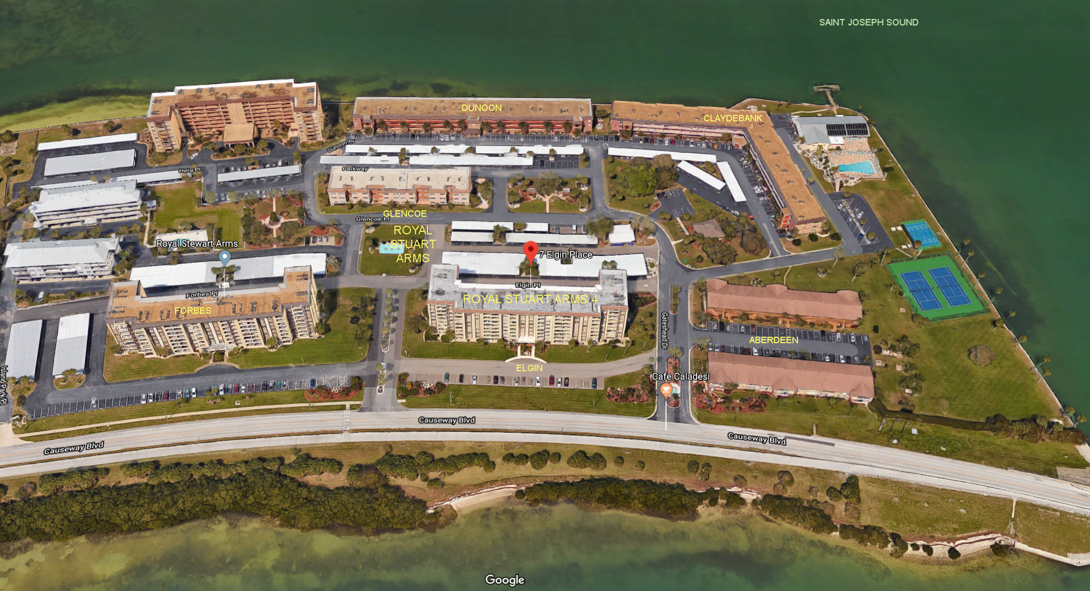 Aerial photo of Royal Stewart Arms 4