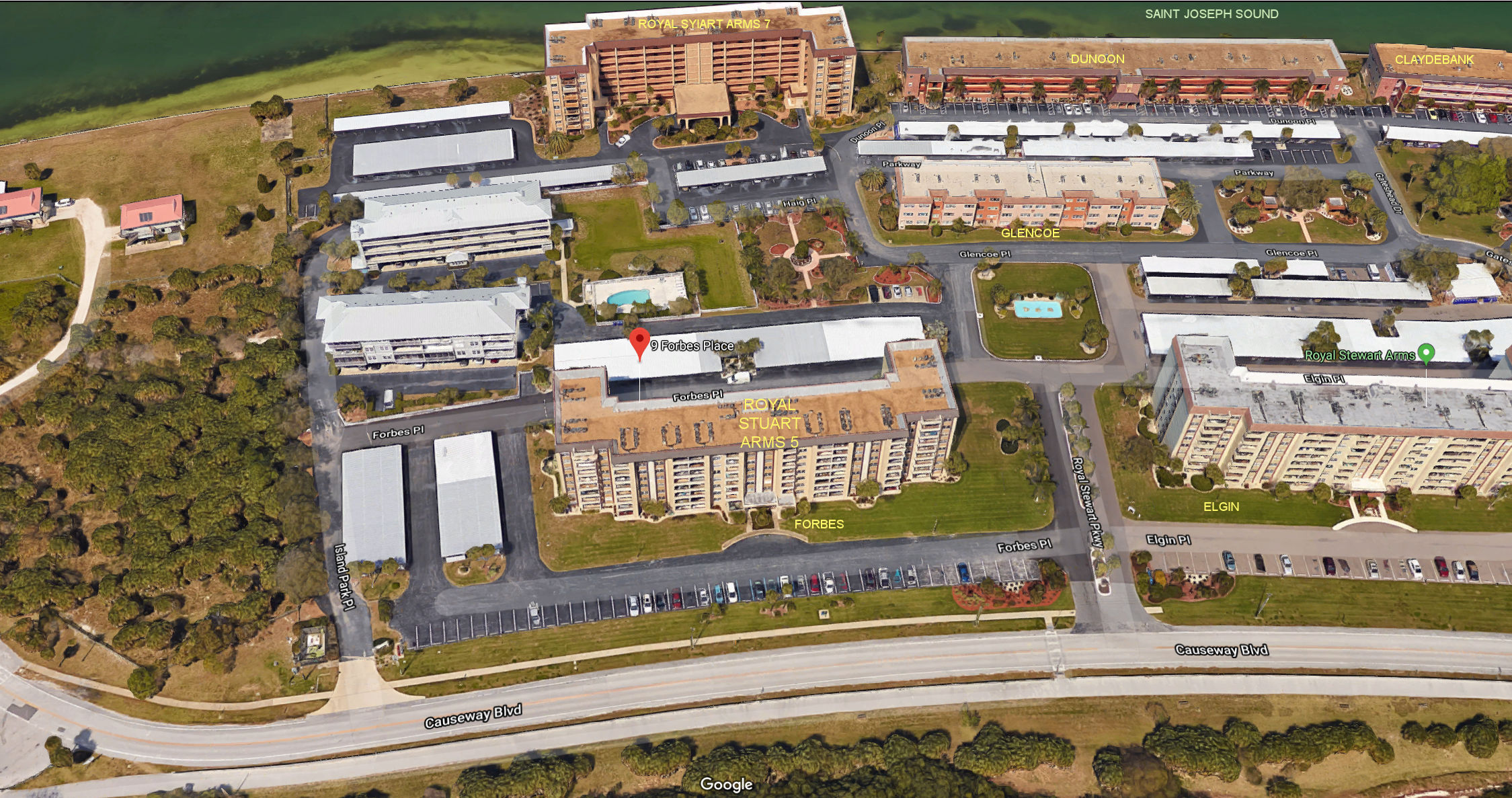 Aerial photo of Royal Stewart Arms 5