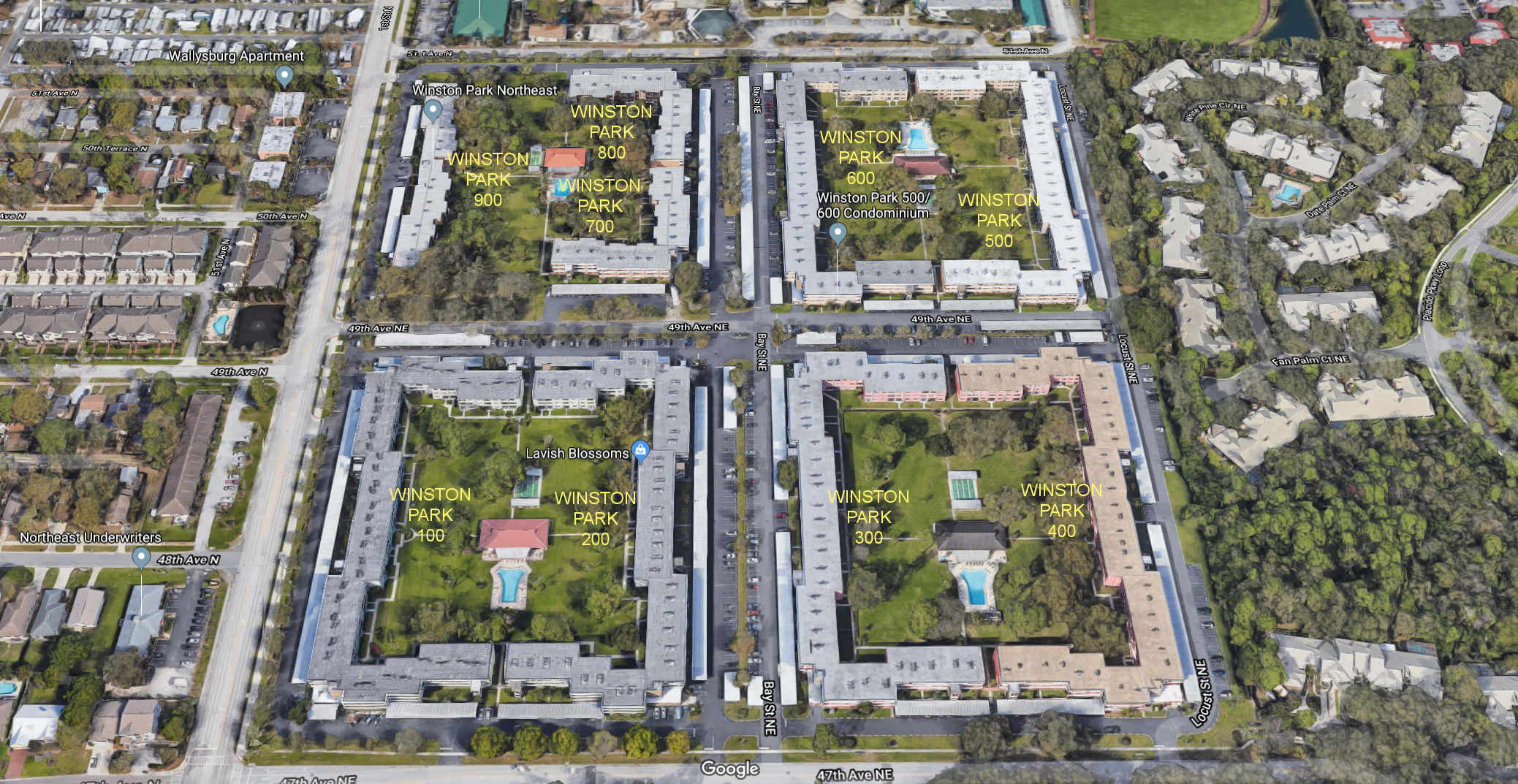 Aerial photo of Winston Park Northeast 600