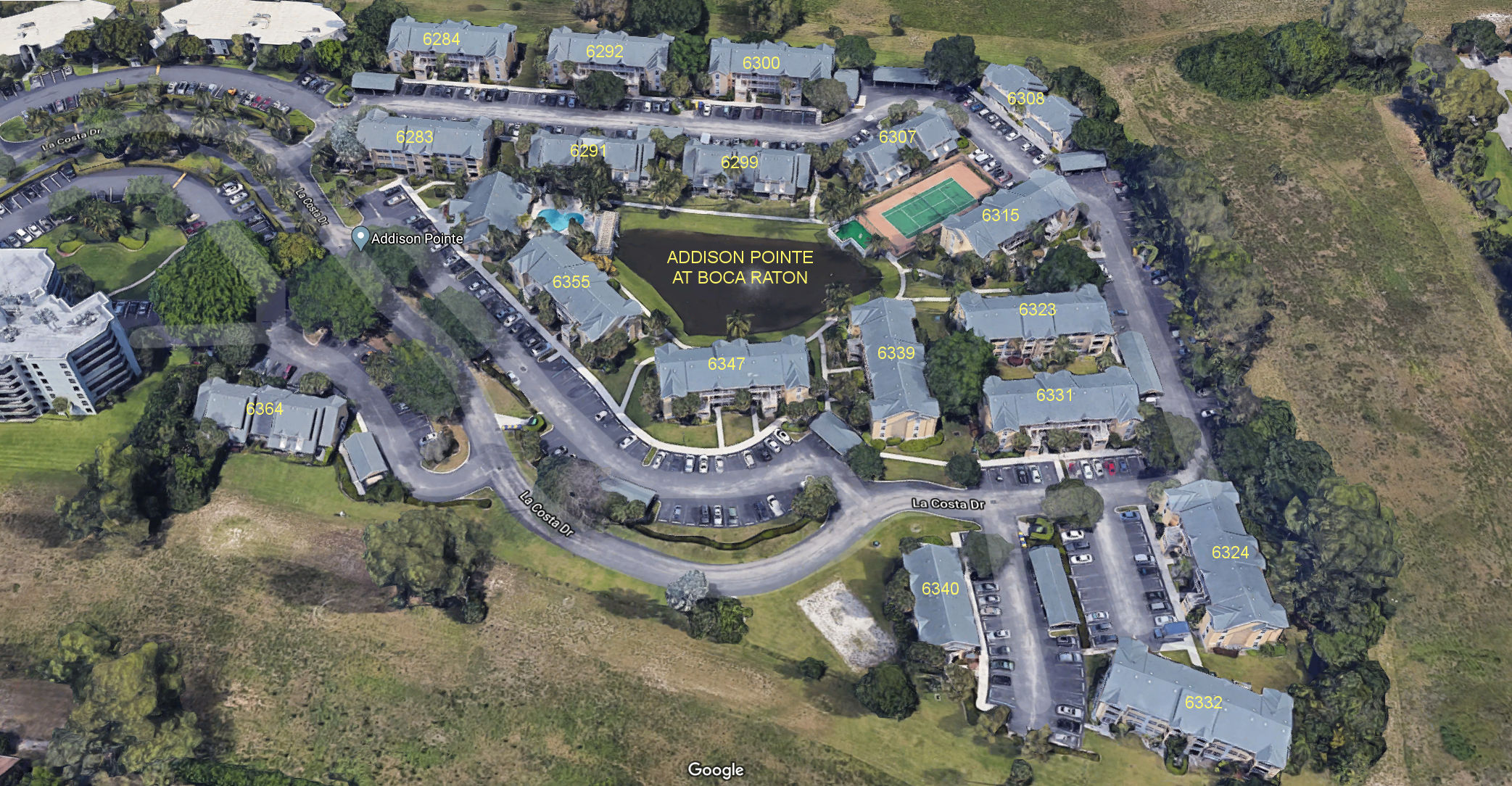 Aerial photo of Addison Pointe at Boca Raton