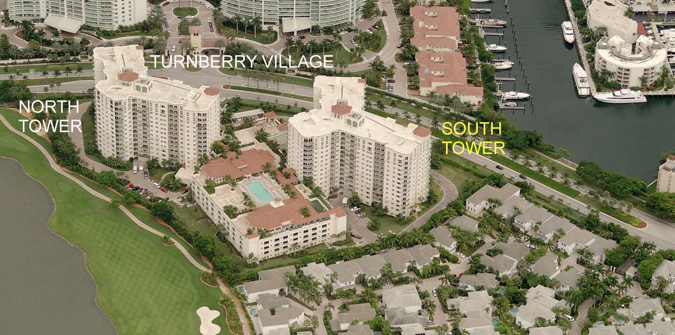 Aerial photo of Turnberry Village South Tower