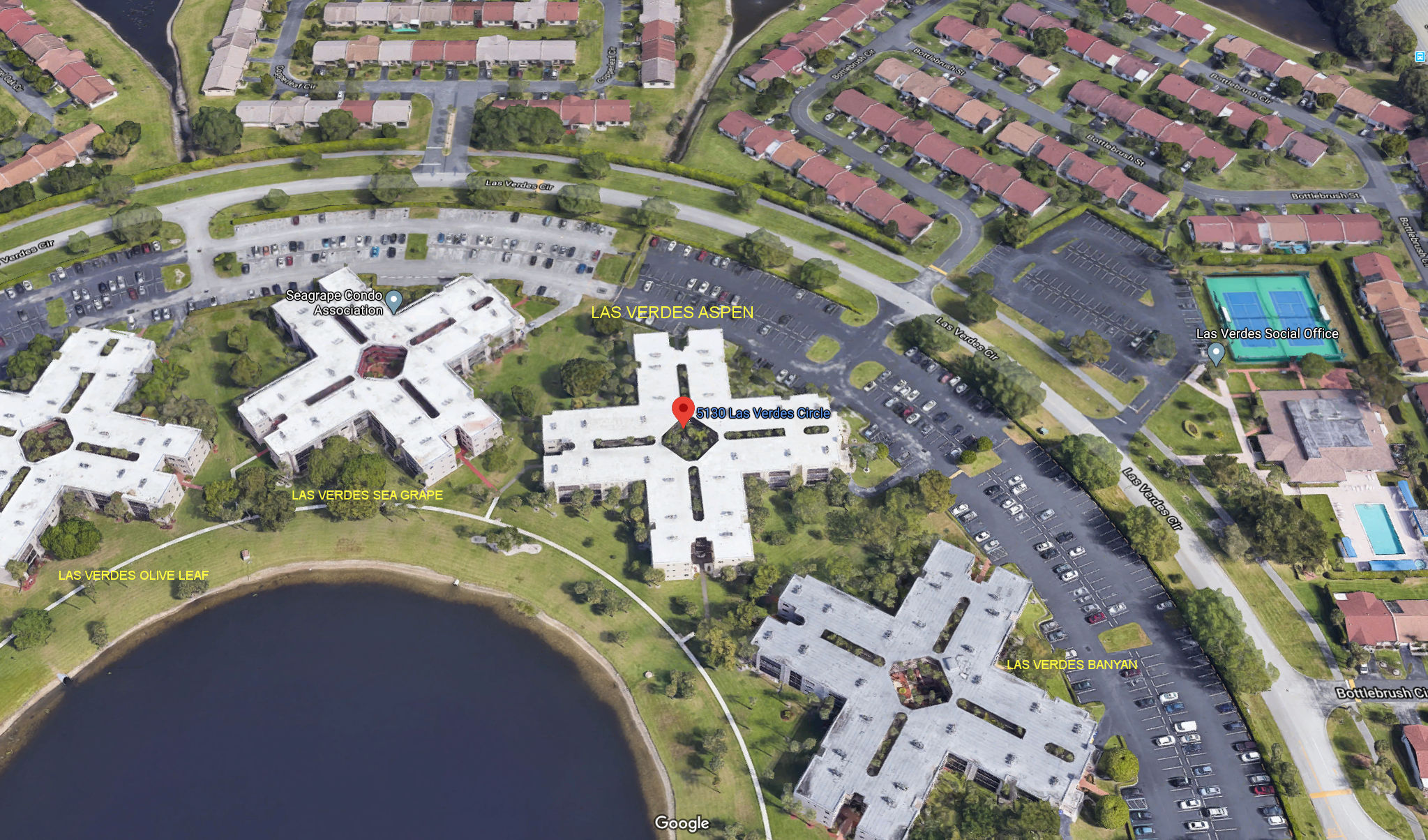 Aerial photo of Aspen at Las Verdes