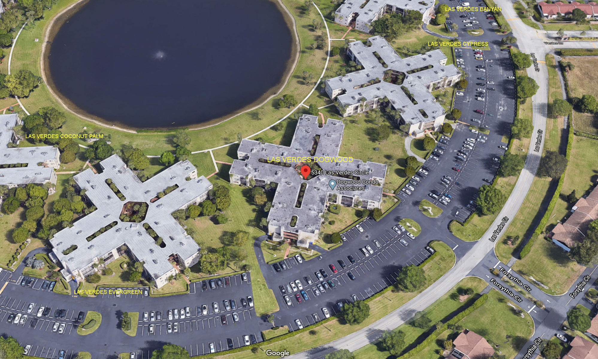 Aerial photo of Dogwood at Las Verdes