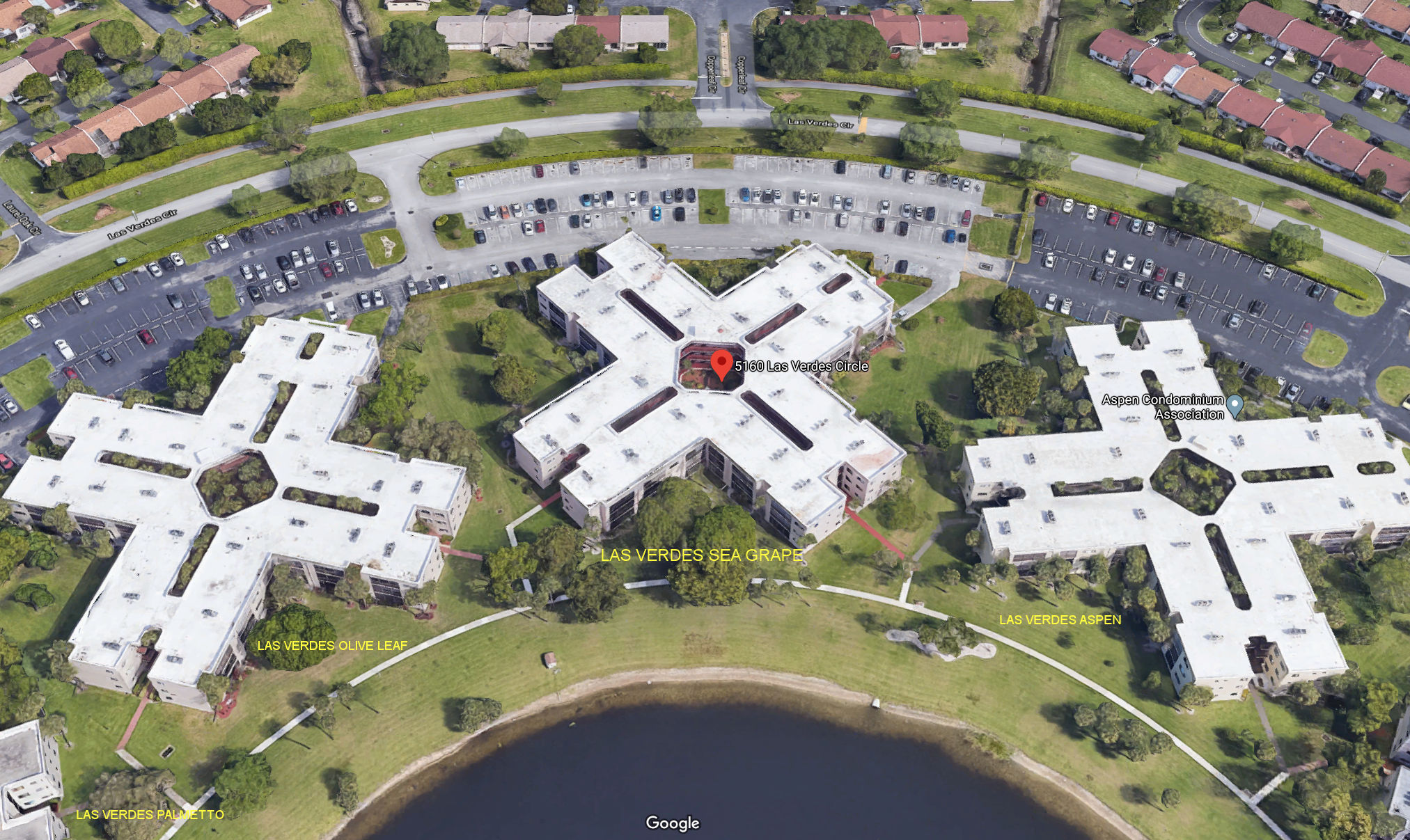 Aerial photo of Sea Grape at Las Verdes