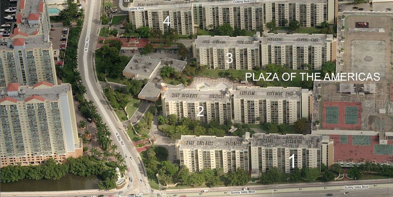 Aerial photo of Plaza of the Americas 1