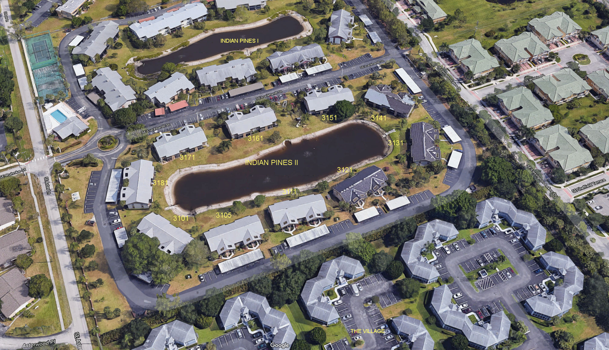 Aerial photo of Indian Pines II