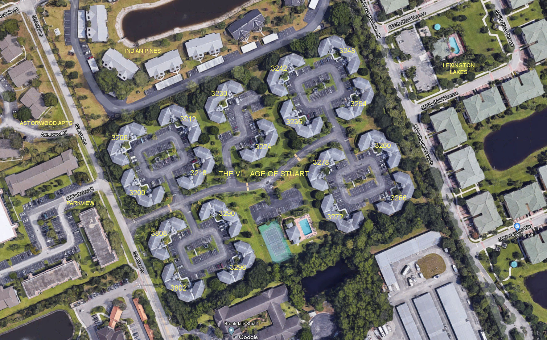 Aerial photo of Village of Stuart