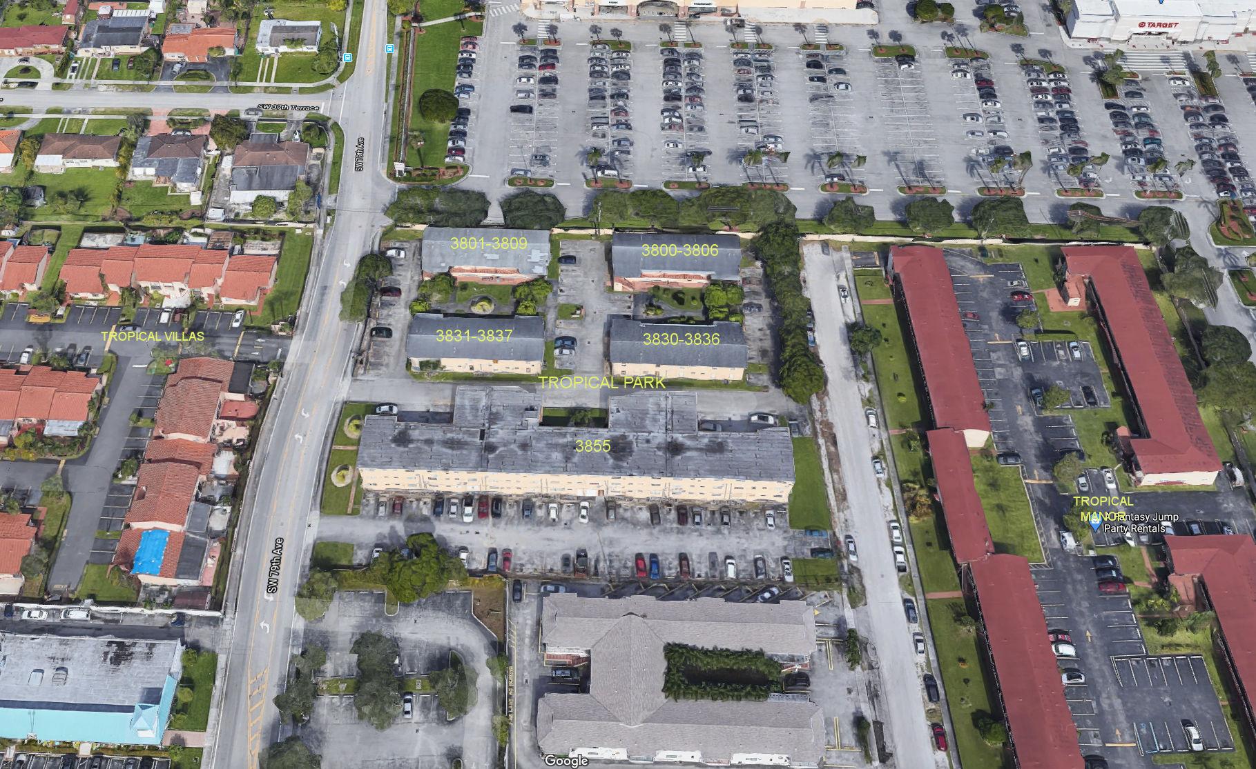 Aerial photo of Tropical Park