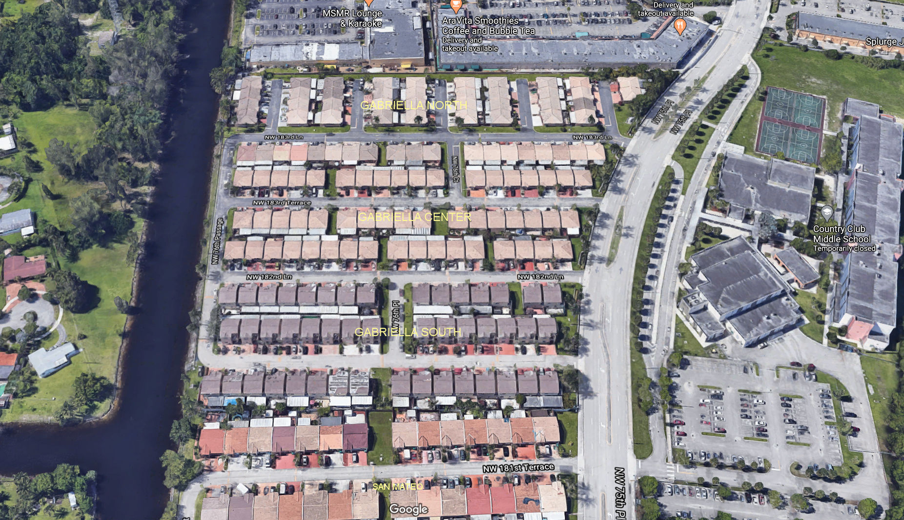 Aerial photo of Gabriella North