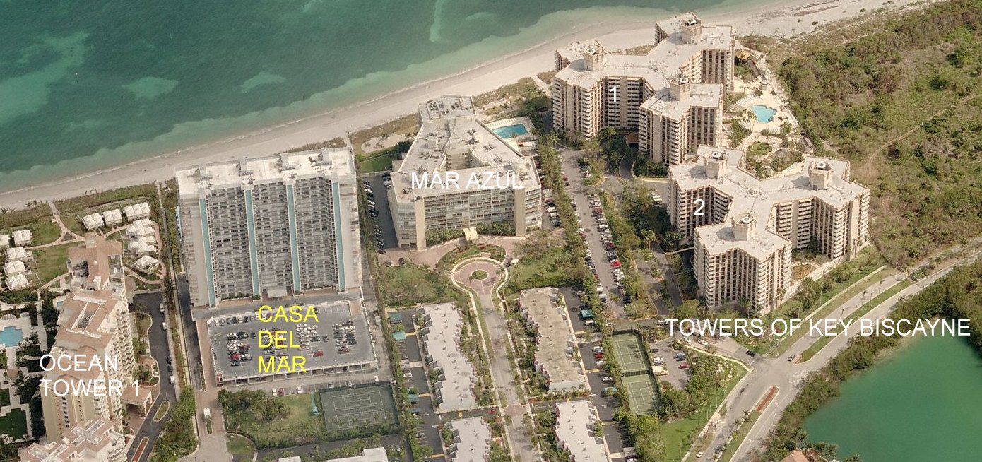 Aerial photo of Casa del Mar