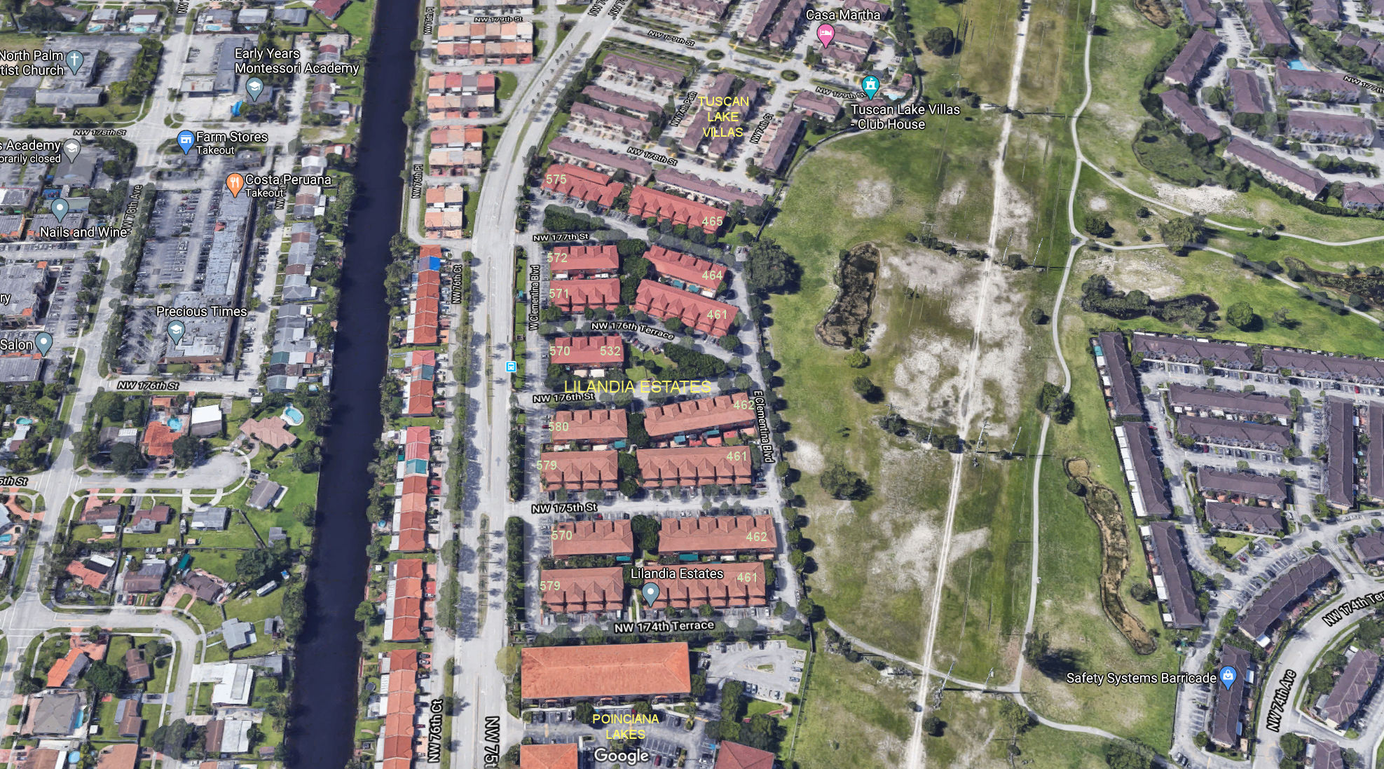 Aerial photo of Lilandia Estates