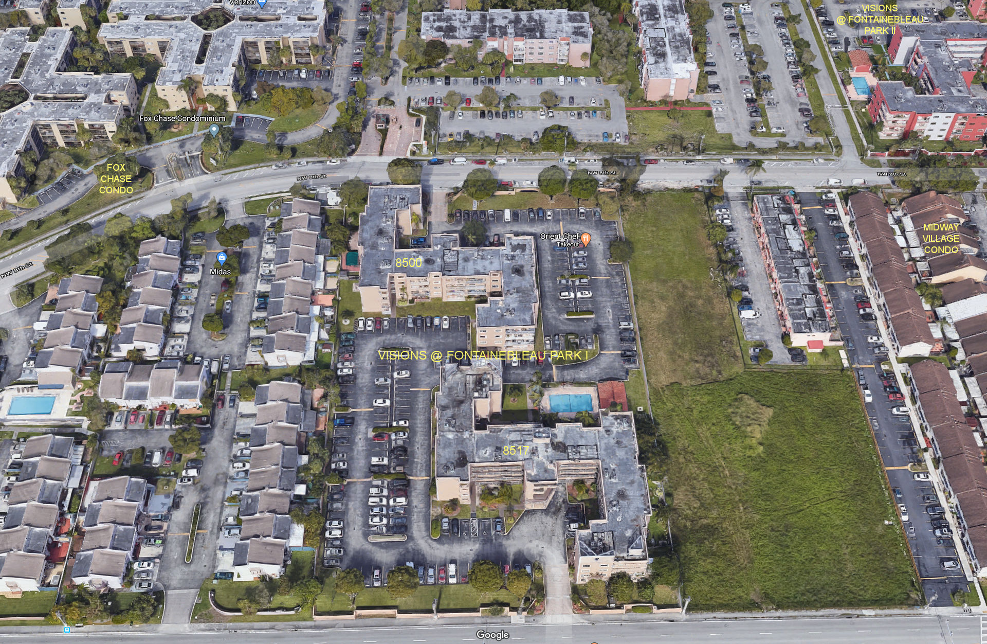 Aerial photo of Visions at Fountainbleau Park I