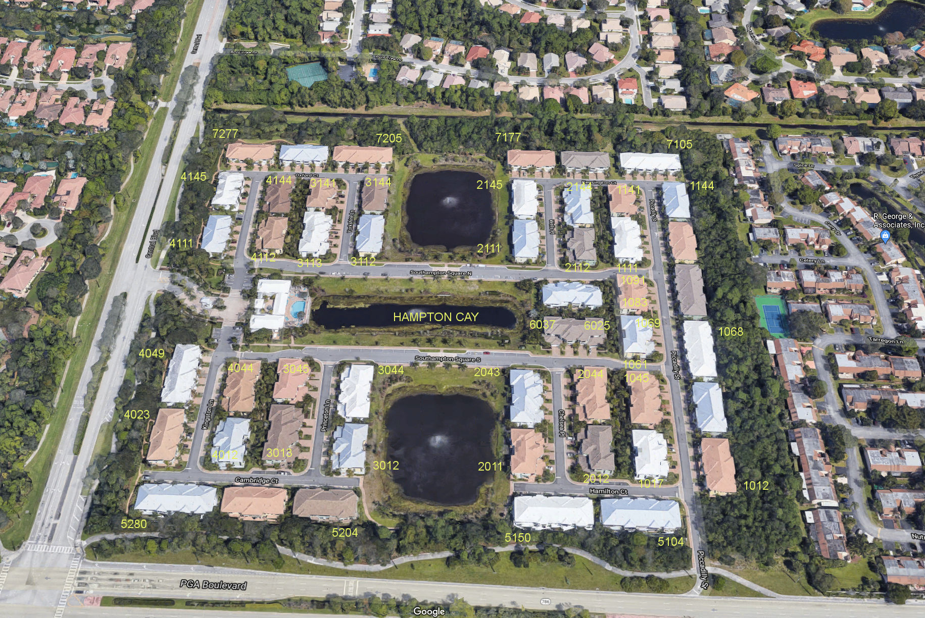 Aerial photo of Hampton Cay