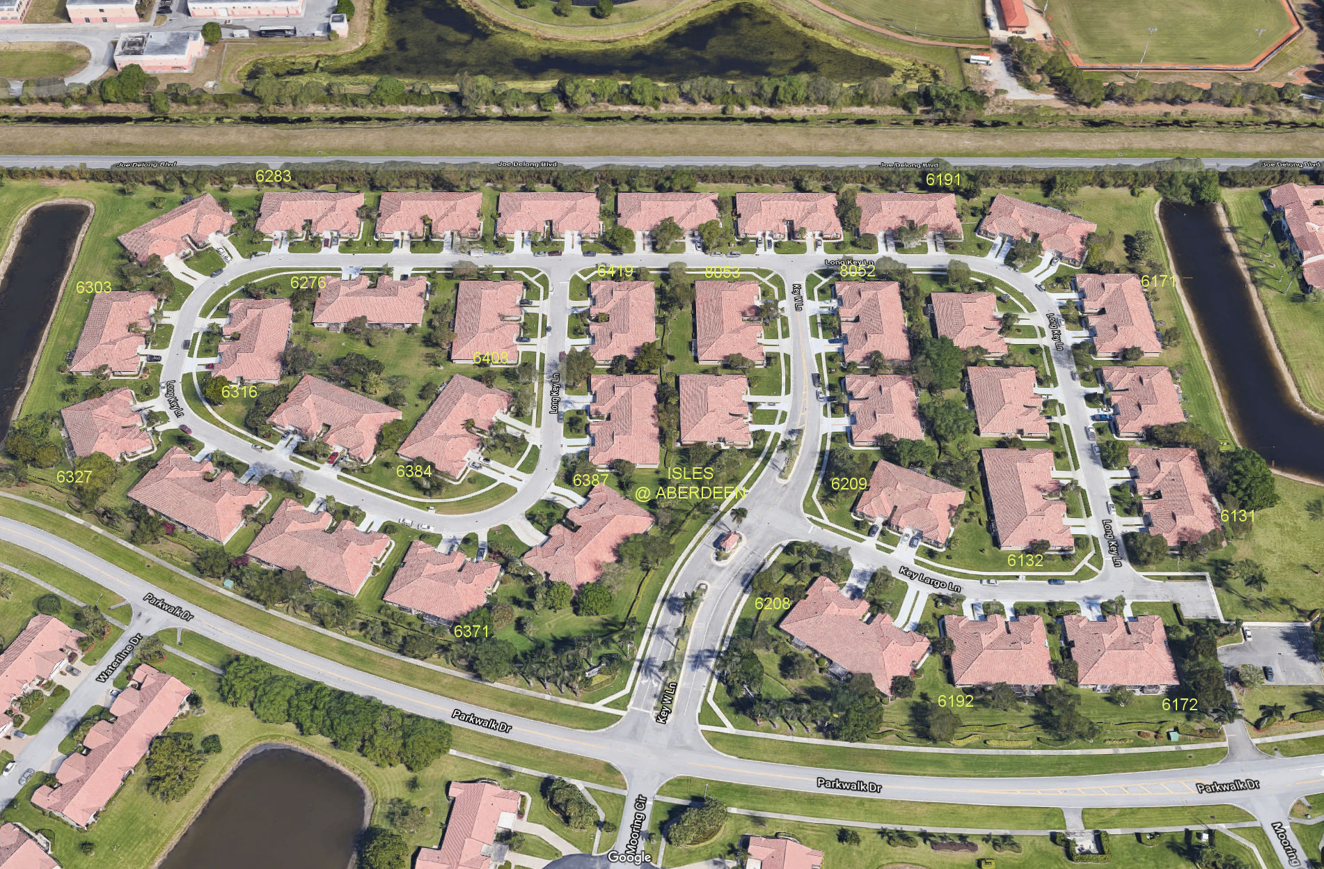 Aerial photo of Isles at Aberdeen