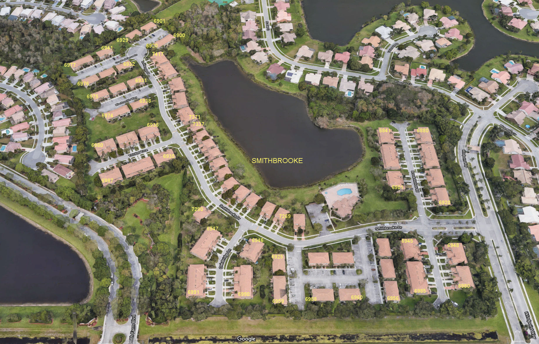 Aerial photo of SmithBrooke