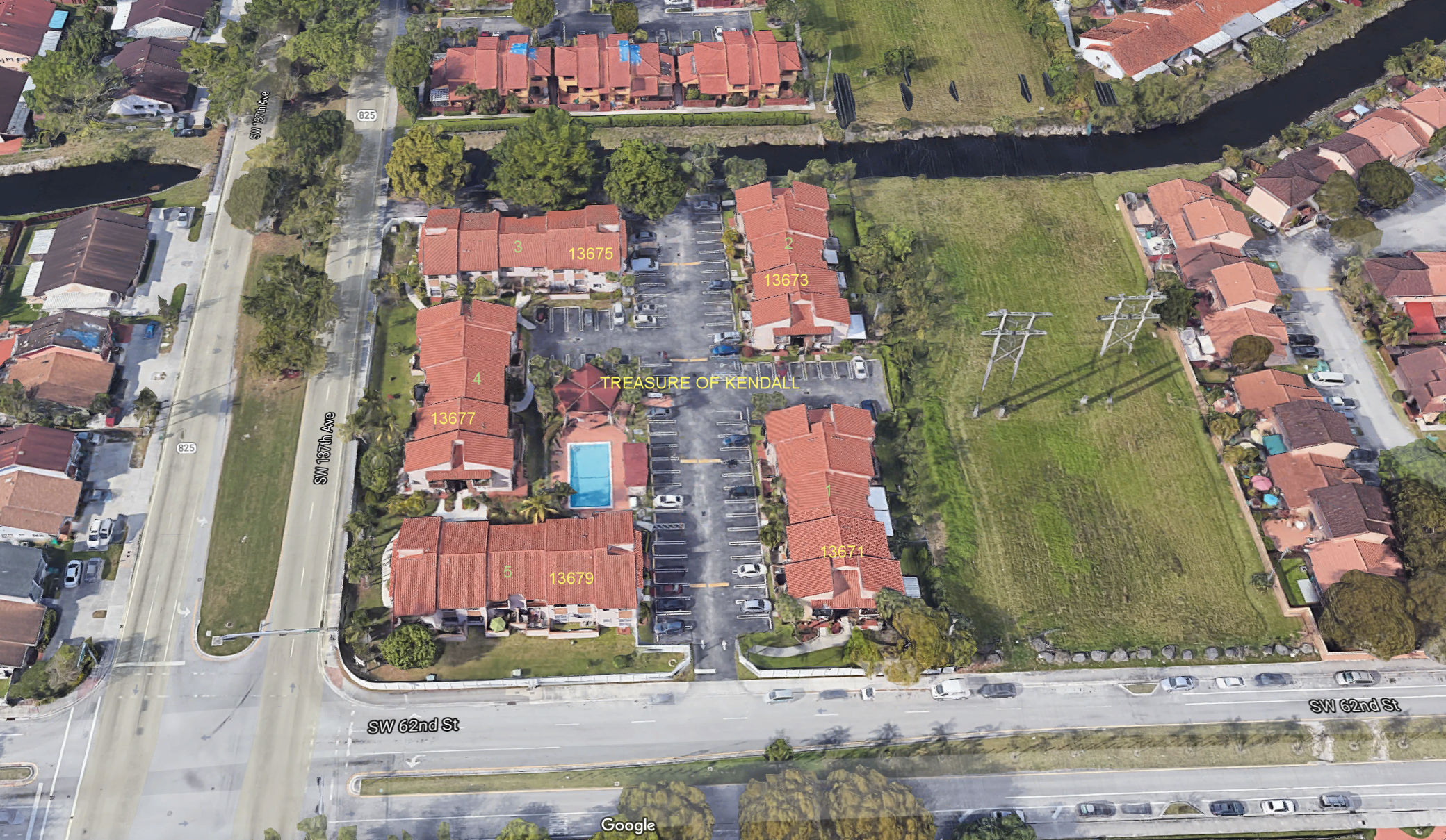 Aerial photo of Treasure of Kendall