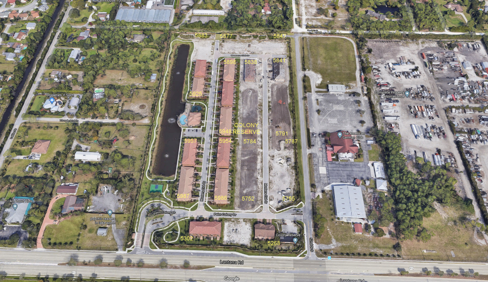 Aerial photo of Colony Reserve