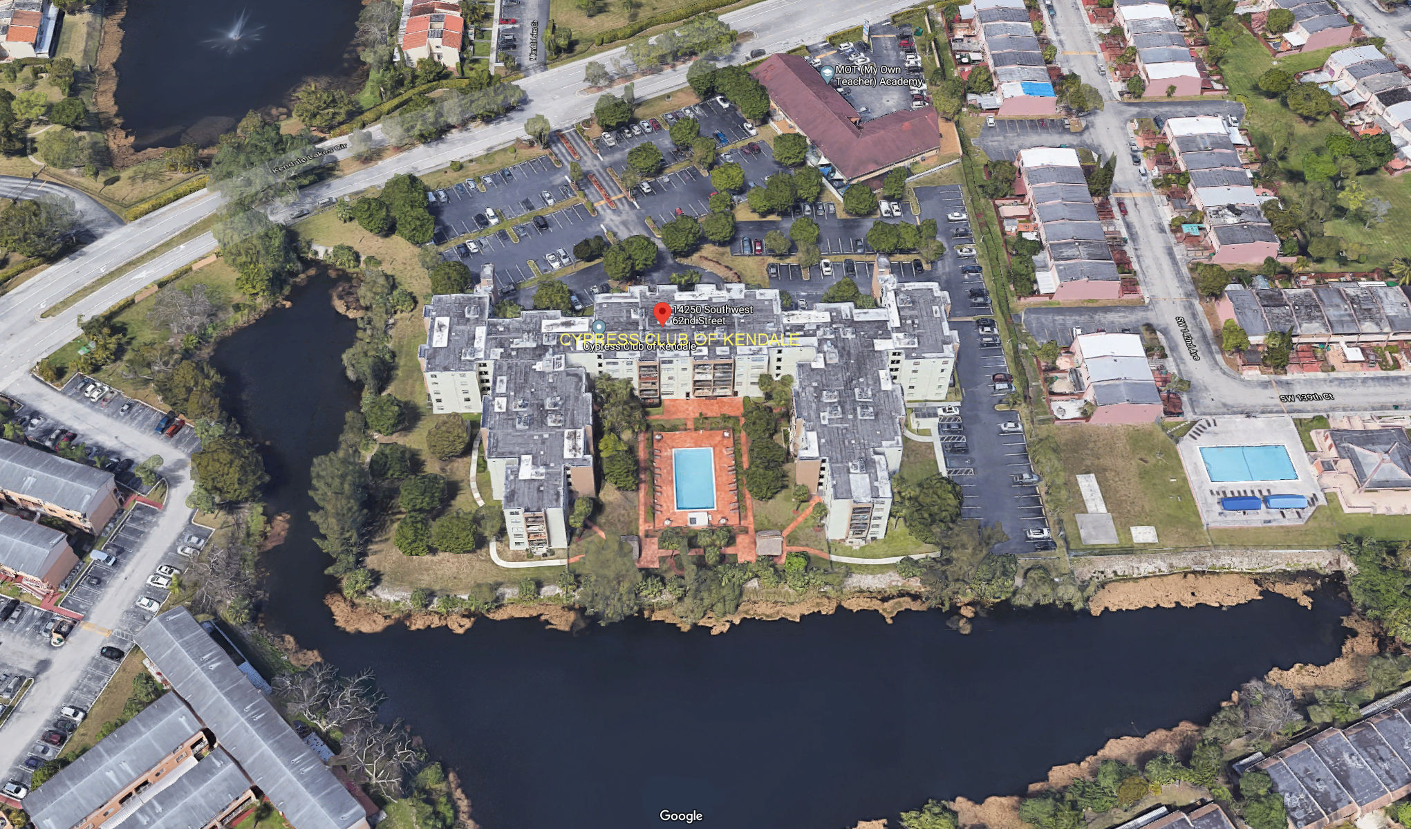 Aerial photo of Cypress Club of Kendale