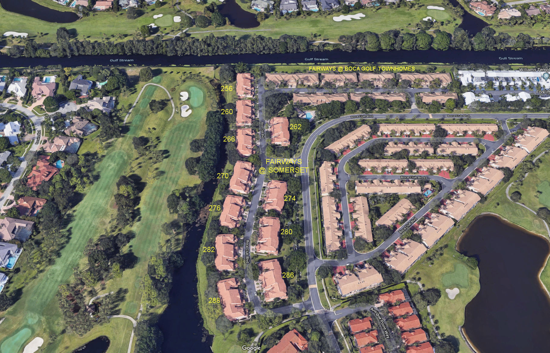 Aerial photo of Fairways at Somerset