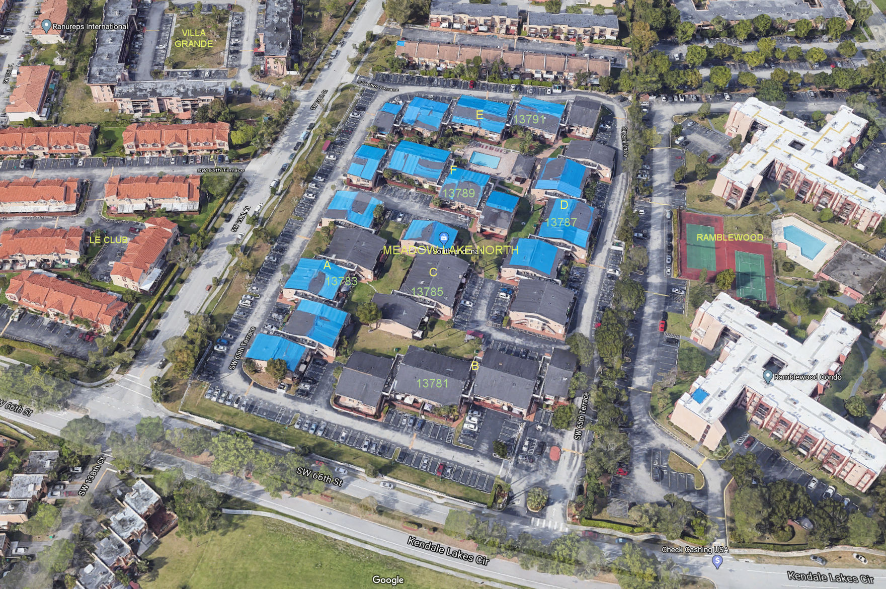 Aerial photo of Meadows Lake North (A-F)