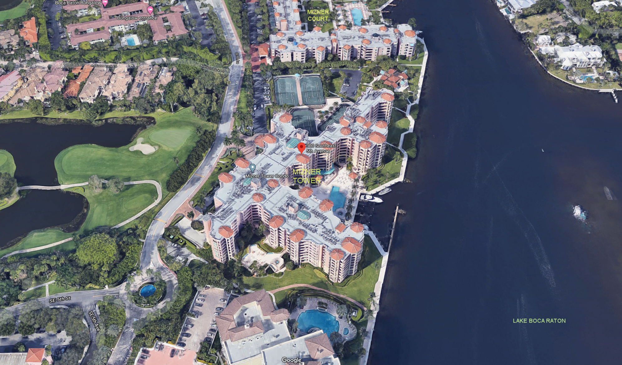 Aerial photo of Mizner Tower