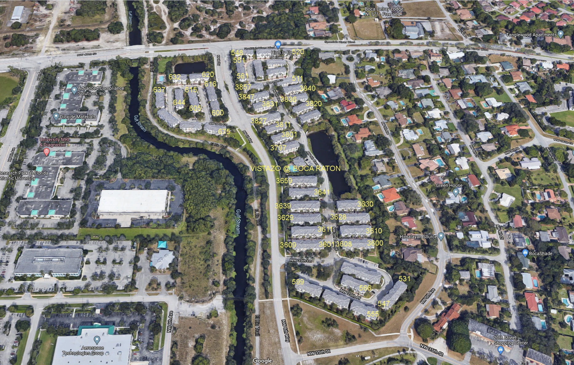 Aerial photo of Vistazo at Boca Raton