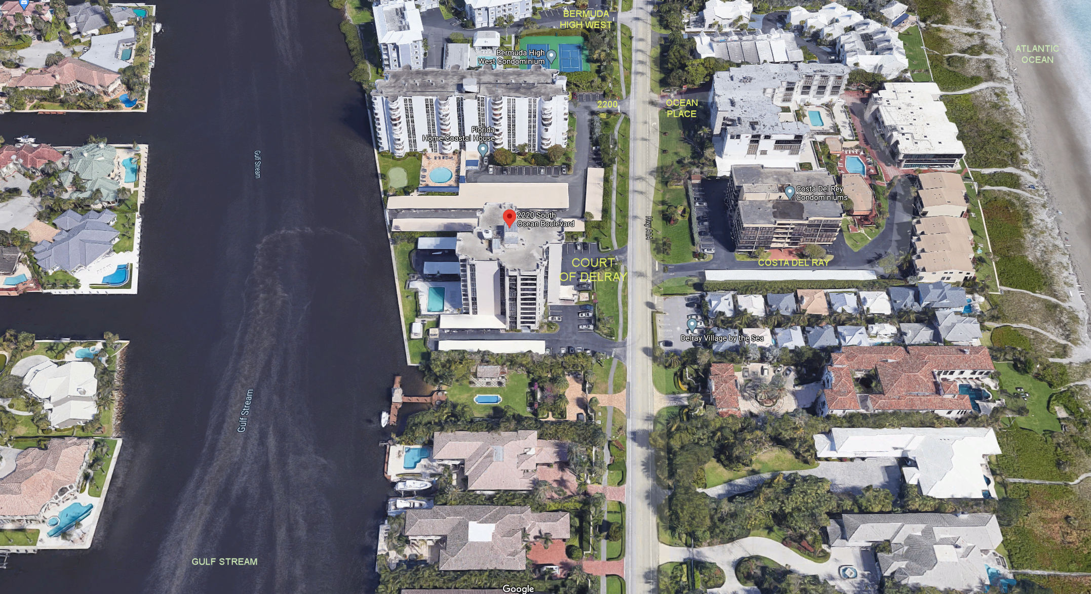 Aerial photo of Court of Delray