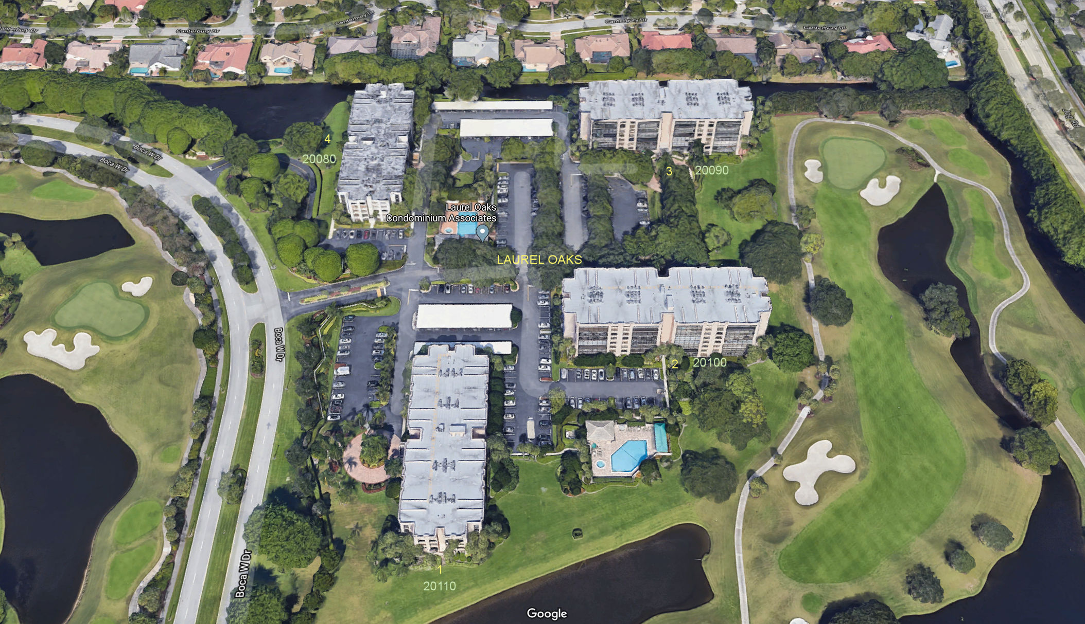 Aerial photo of Laurel Oaks 1-2-3&4
