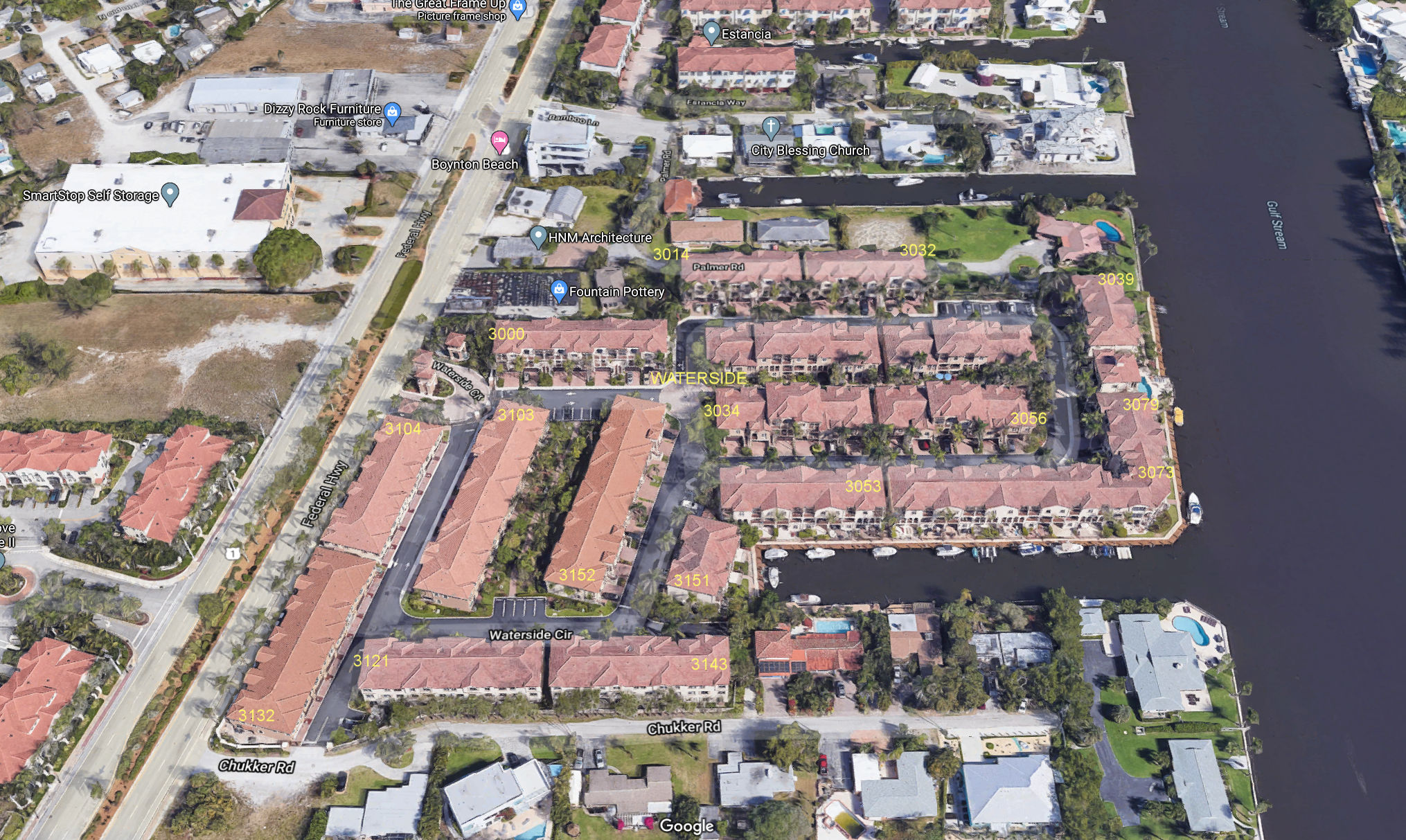 Aerial photo of Waterside