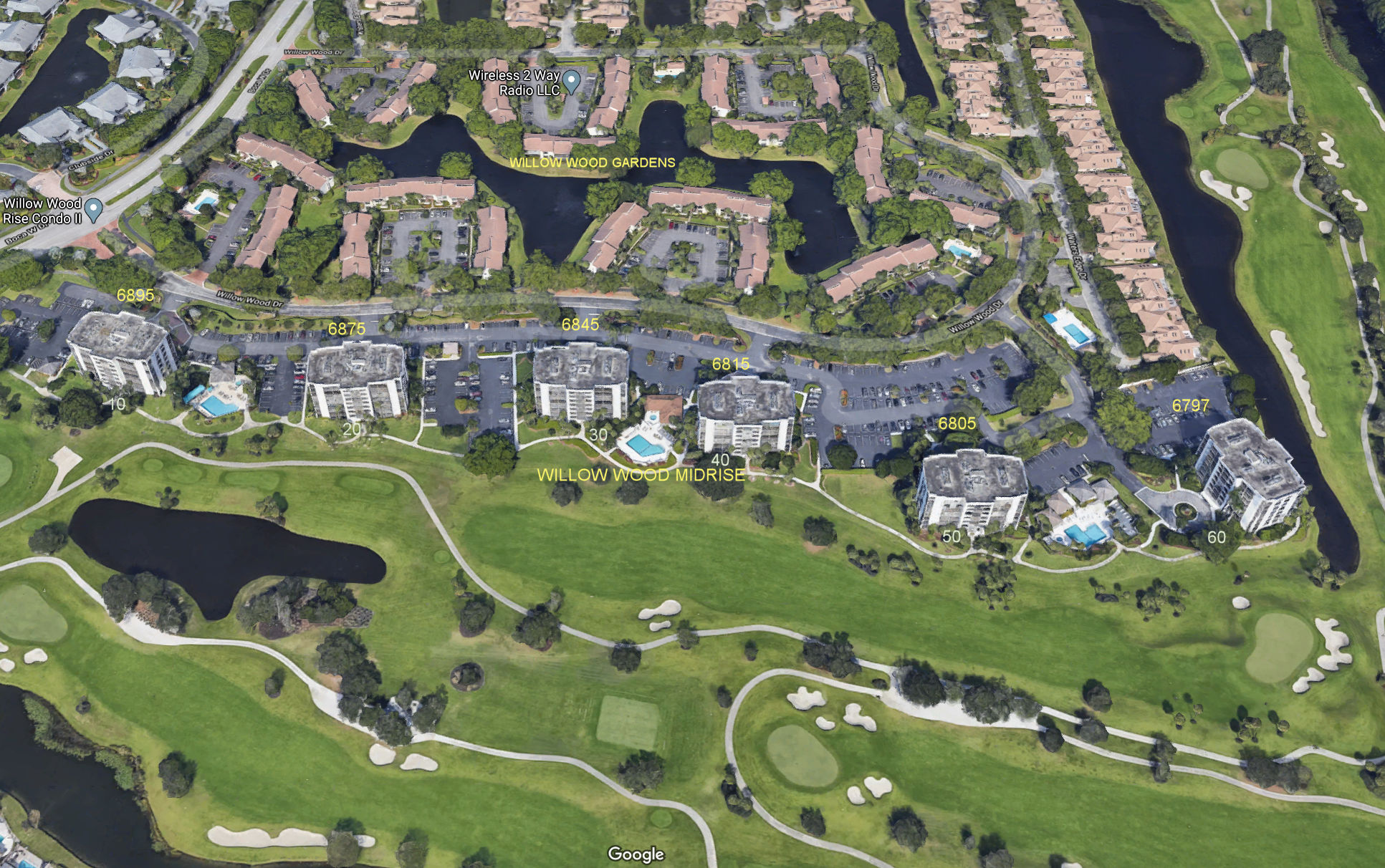 Aerial photo of Willow Wood MidRise 10-60