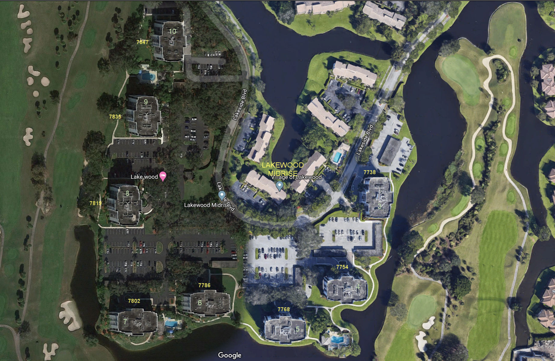 Aerial photo of Lakewood Midrise (3 to 10)