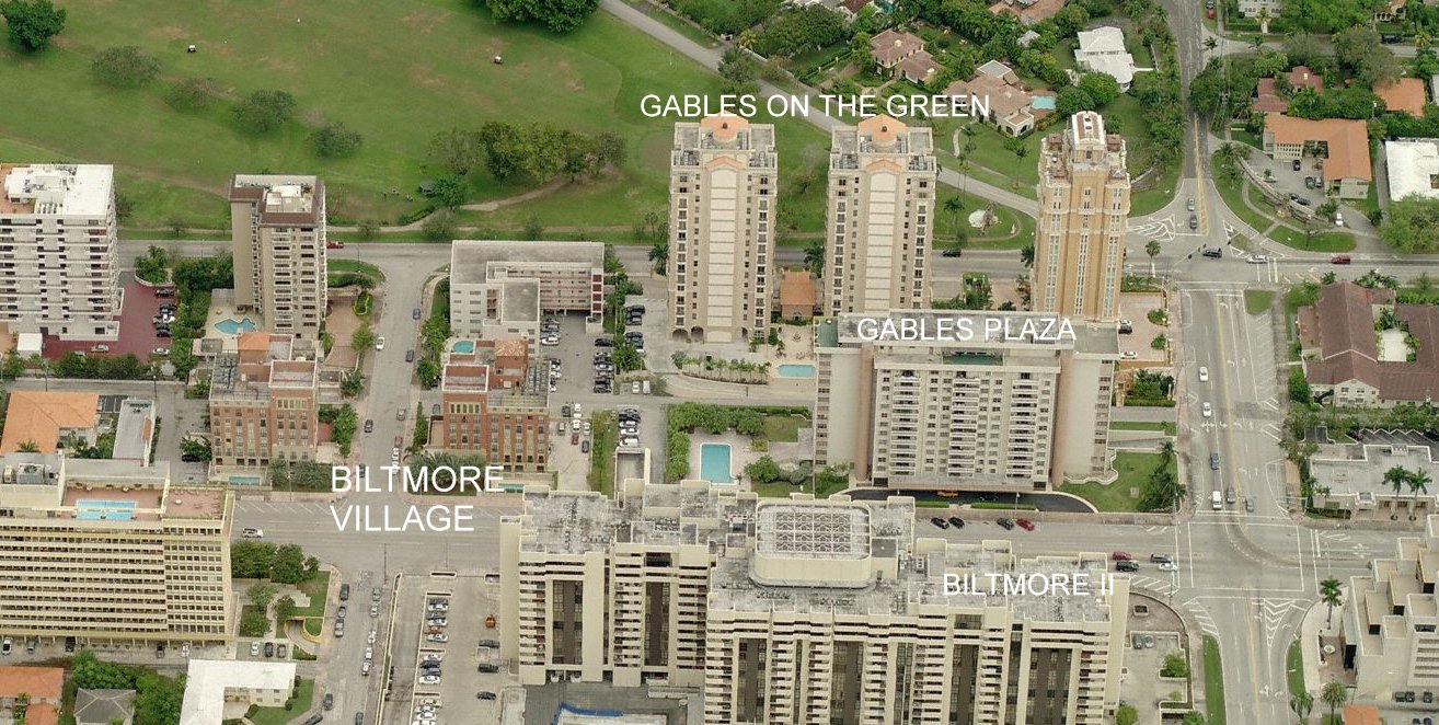 Aerial photo of Biltmore Village