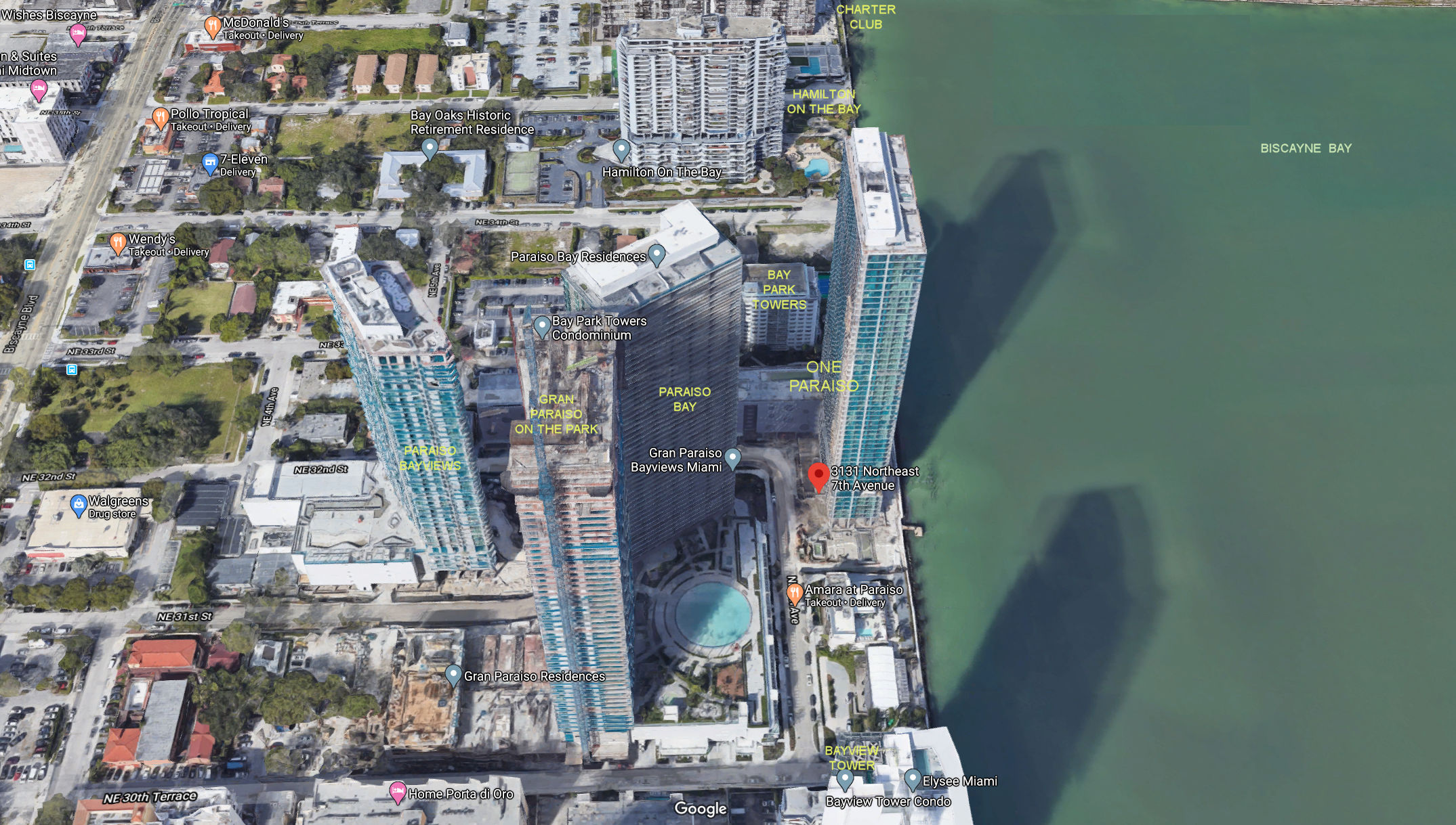 Aerial photo of One Paraiso