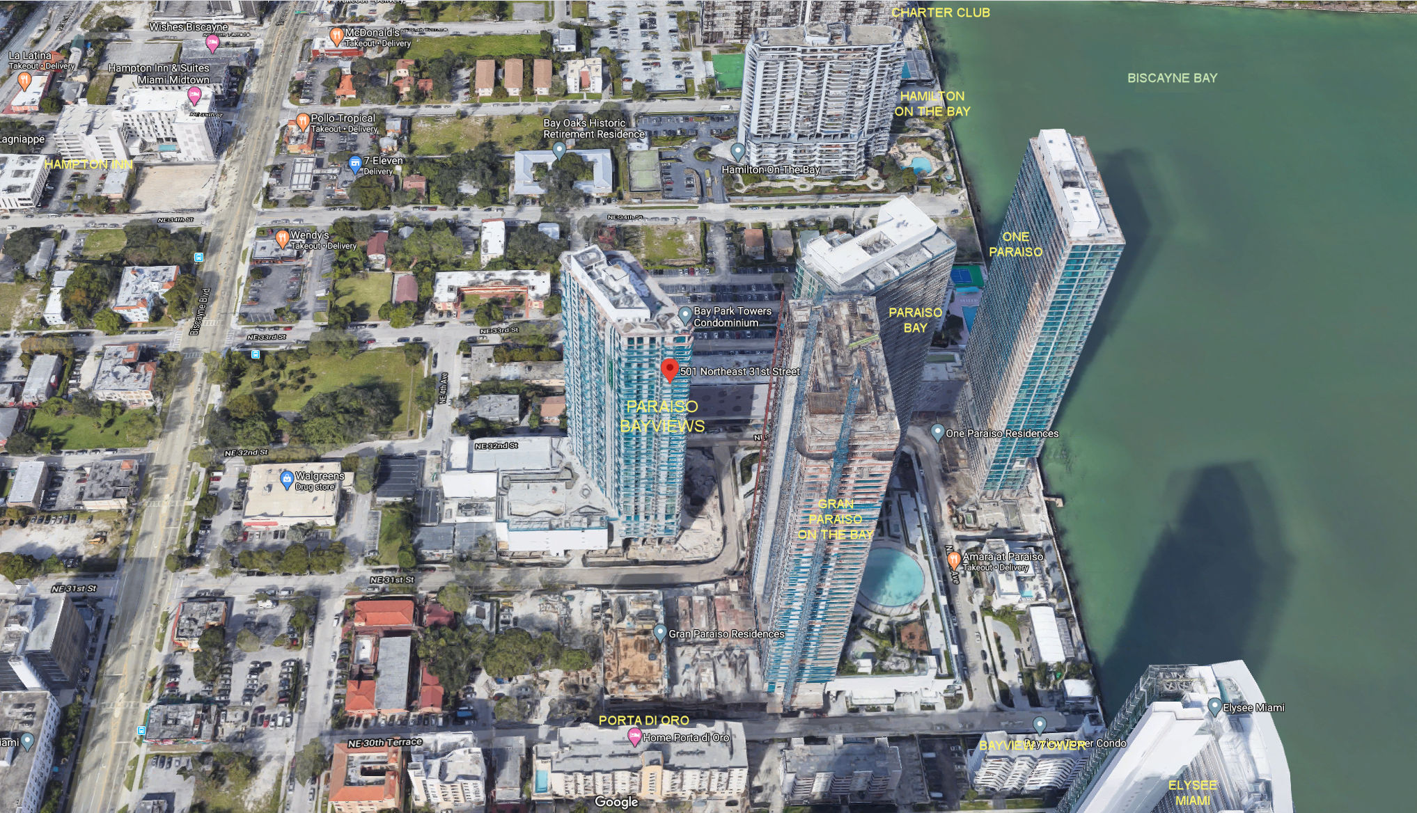 Aerial photo of Paraiso Bayviews