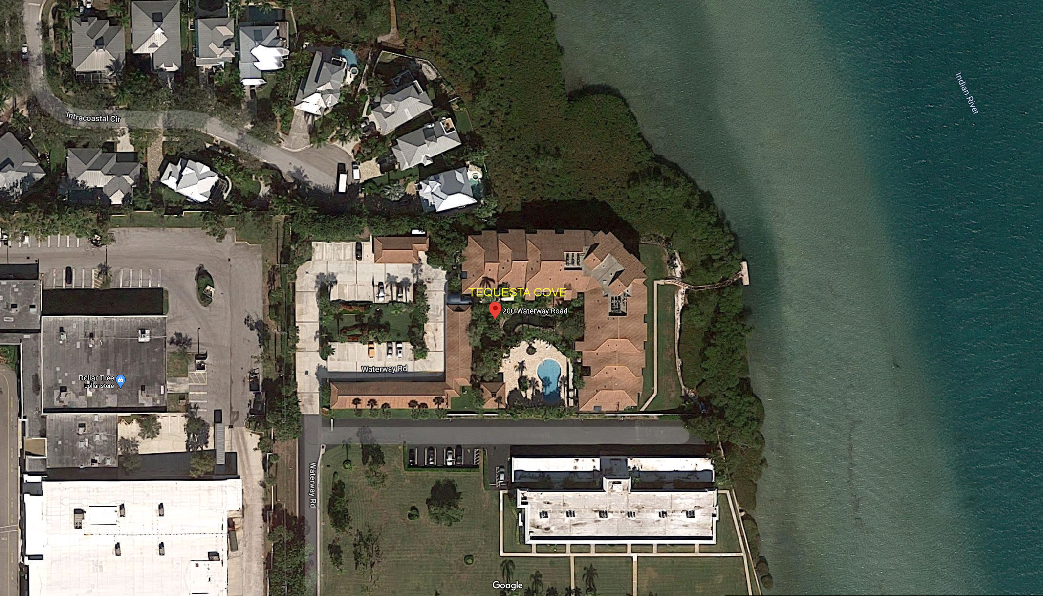Aerial photo of Tequesta Cove