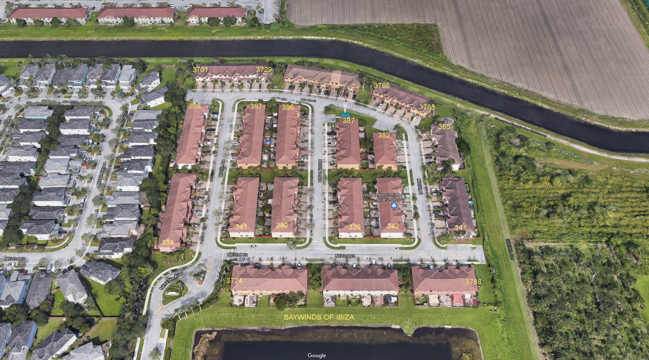 Aerial photo of Baywinds of Ibiza