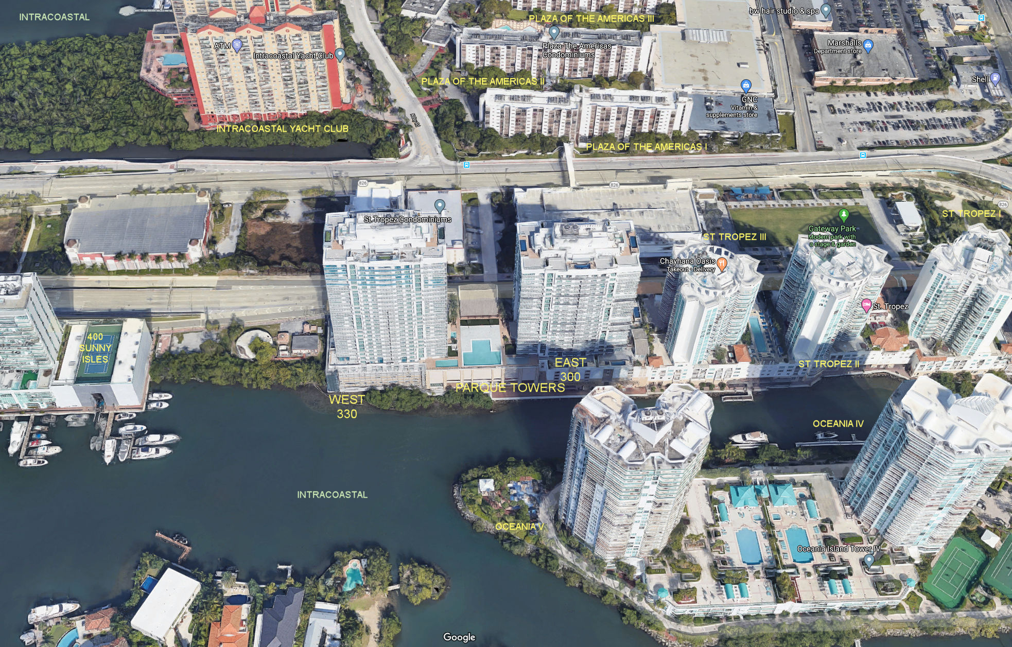 Aerial photo of Parque Towers (300&330)