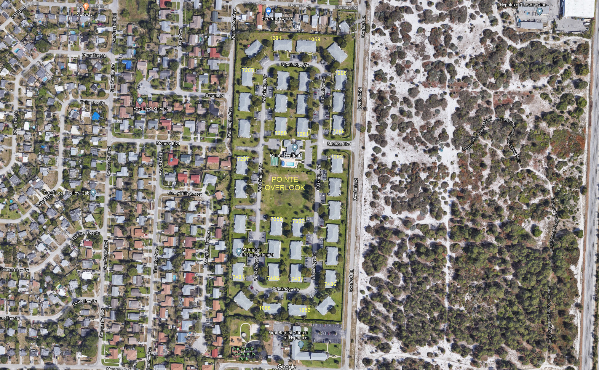 Aerial photo of Pointe Overlook