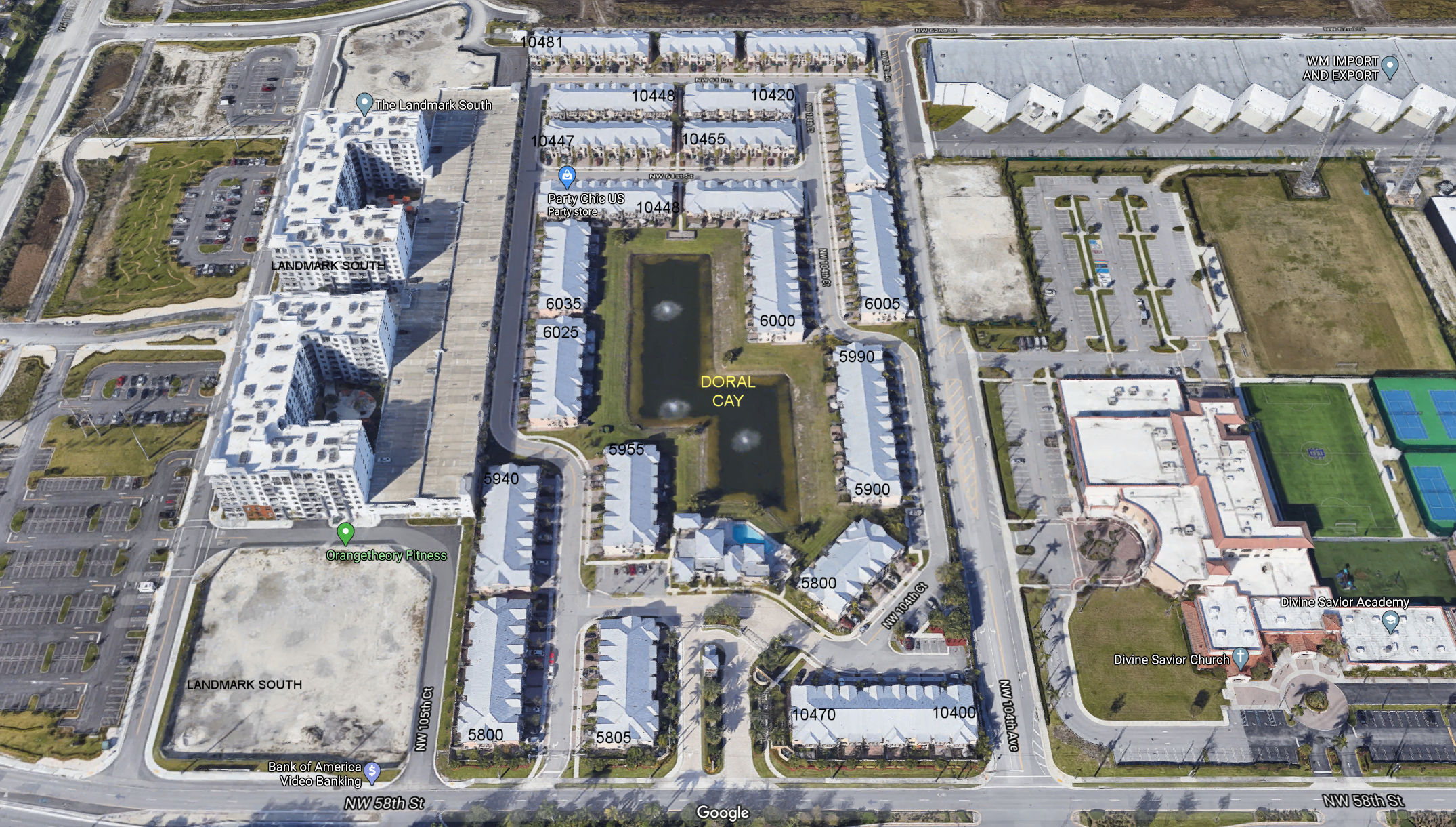 Aerial photo of Doral Cay
