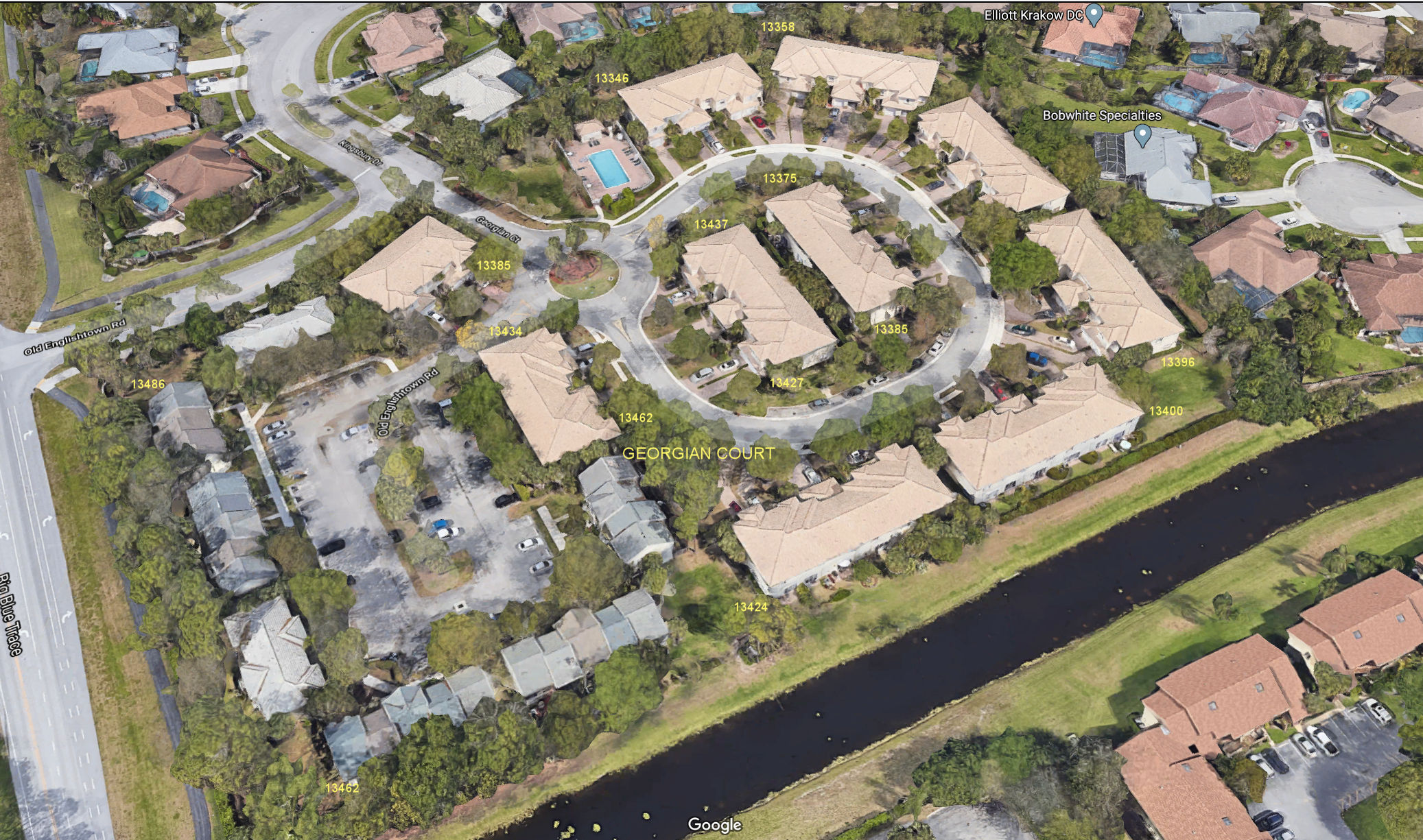 Aerial photo of Georgian Courts