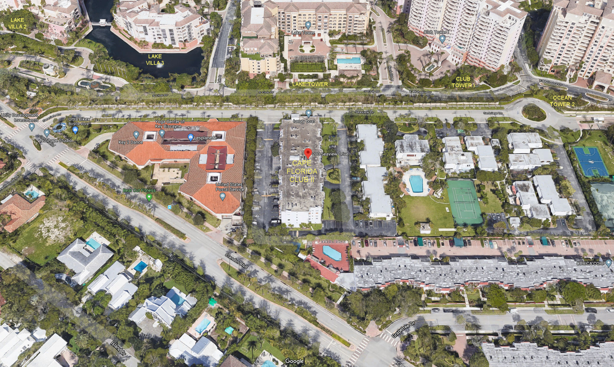 Aerial photo of Cape Florida Club II