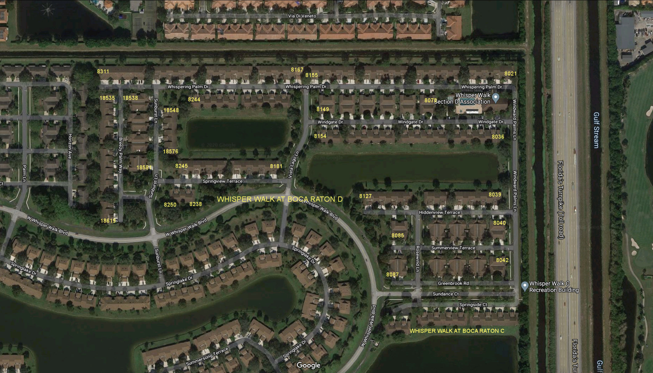 Aerial photo of Whisper Walk D