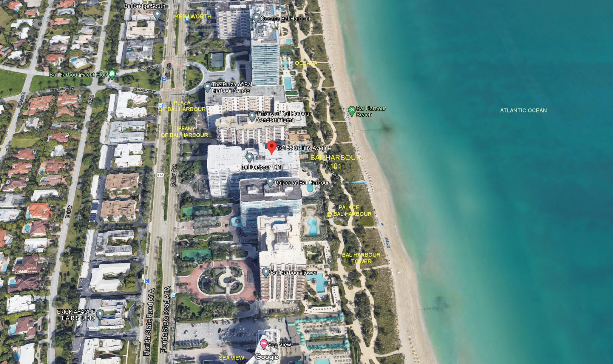 Aerial photo of Bal Harbour 101