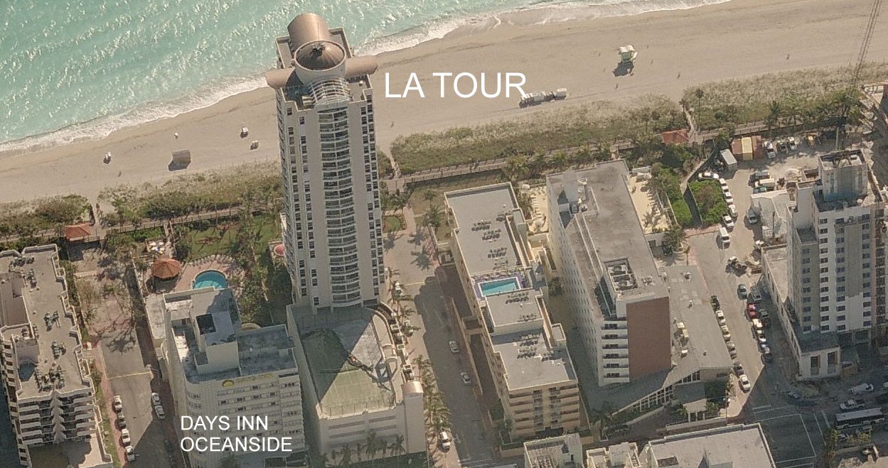 Aerial photo of La Tour