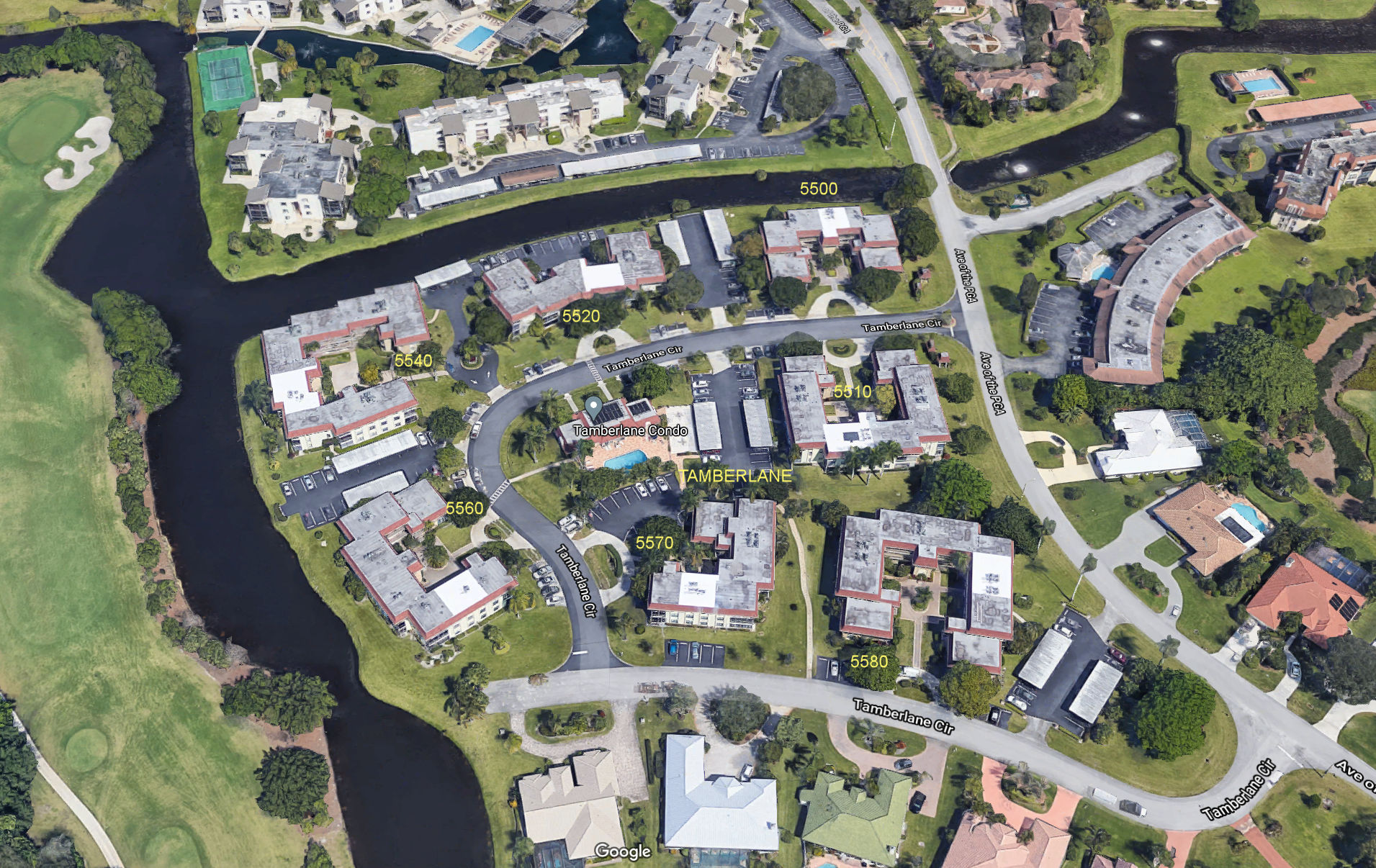 Aerial photo of Tamberlane