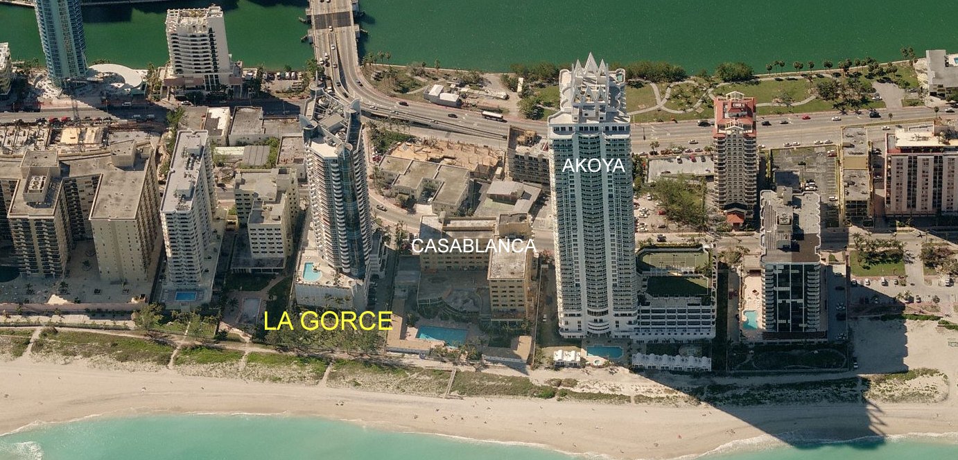 Aerial photo of La Gorce
