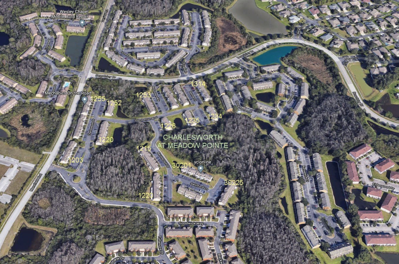 Aerial photo of Charlesworth at Meadow Pointe