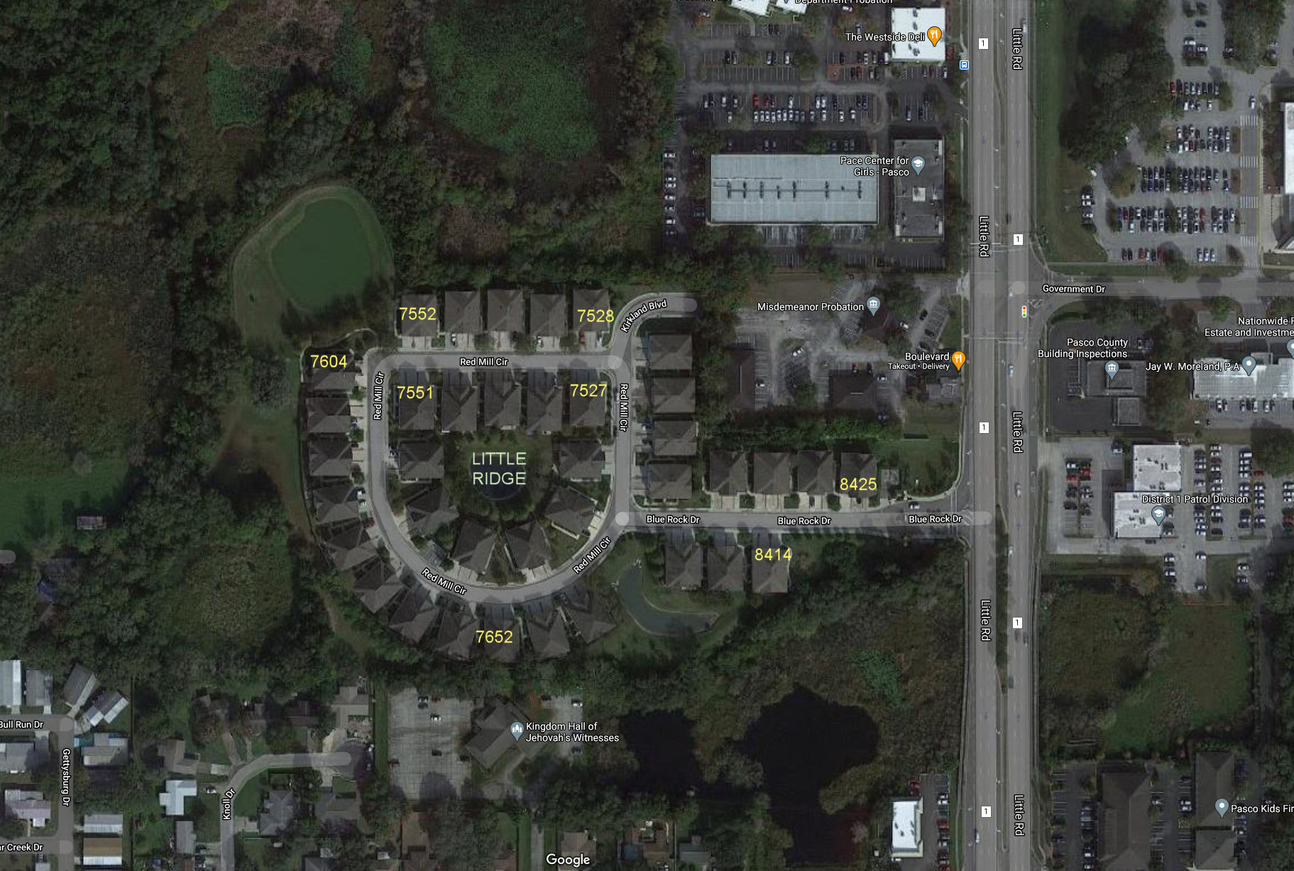 Aerial photo of Little Ridge